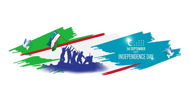 Ilustracja Wektorowa Na Transparent Dzień Niepodległości Uzbekistanu