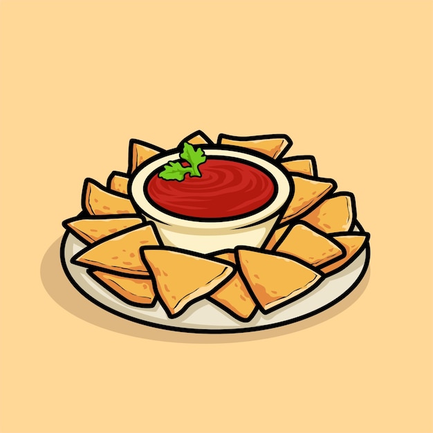 Ilustracja wektorowa Nachos