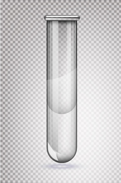 Plik wektorowy ilustracja wektorowa naukowej probówki szklanej