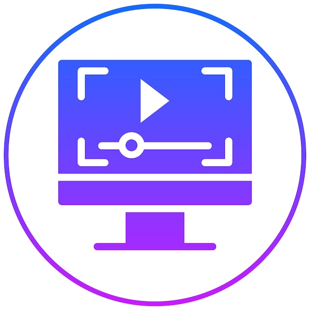 Ilustracja wektorowa odtwarzacza wideo