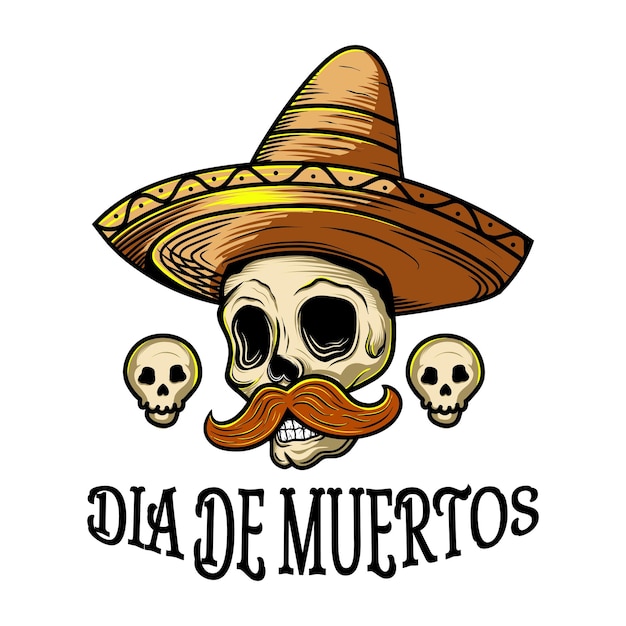 Ilustracja Wektorowa Odznak Dia De Muertos