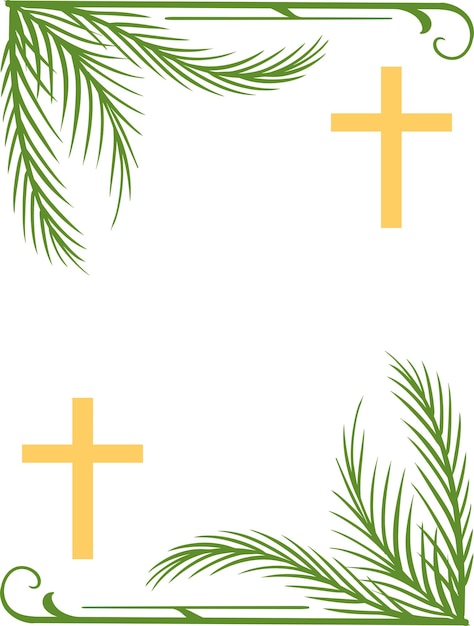 Plik wektorowy ilustracja wektorowa palm sunday