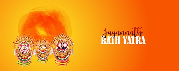 Ilustracja Wektorowa Pana Pana Jagannath Balabhadra I Subhadra Dla Baneru Rath Yatra