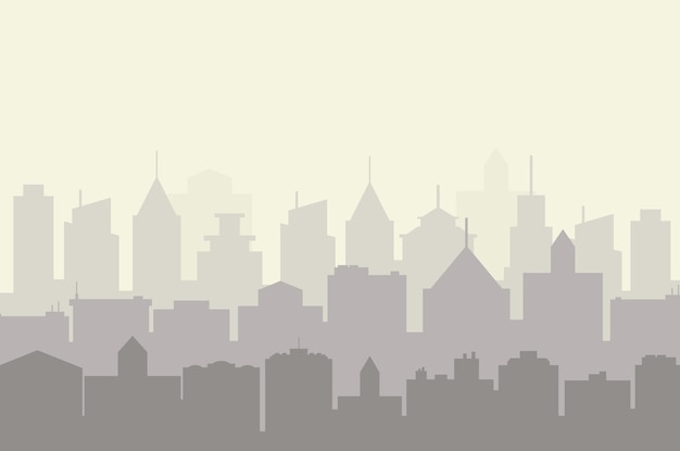 Plik wektorowy ilustracja wektorowa panoramę miasta