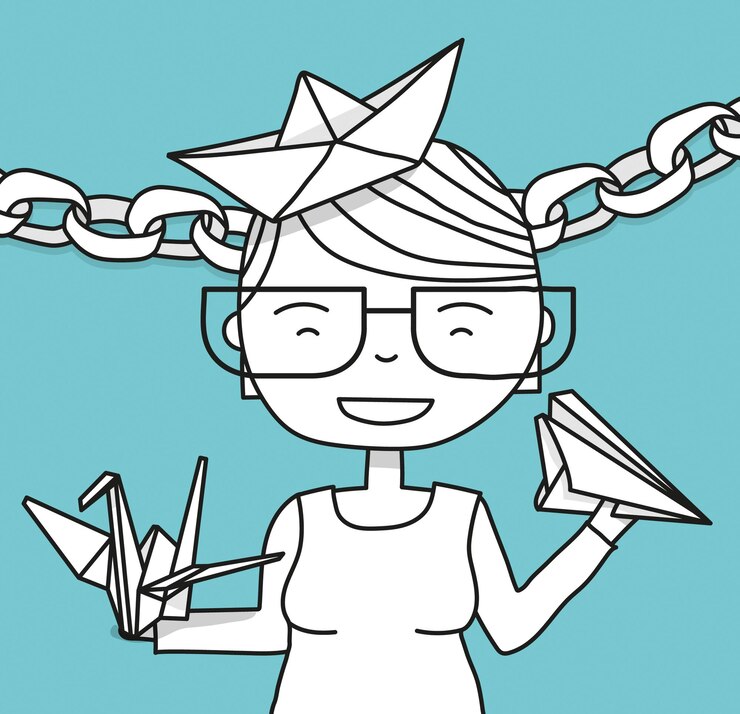 Wektor ilustracja wektorowa papercraft