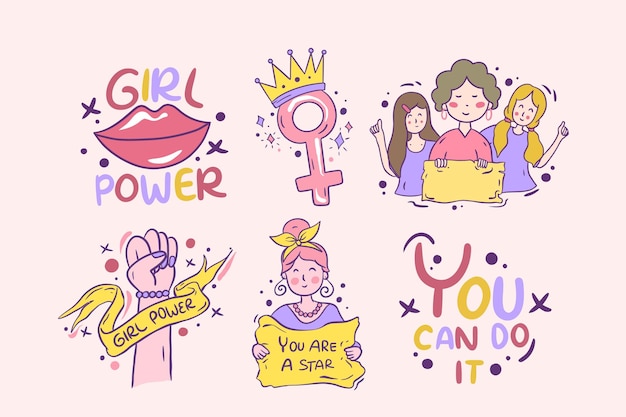 Plik wektorowy ilustracja wektorowa płaski międzynarodowy dzień kobiet