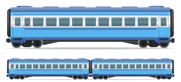 Plik wektorowy ilustracja wektorowa pociąg wagon kolejowy