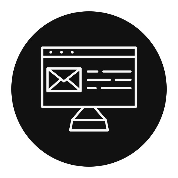 Ilustracja wektorowa poczty e-mail