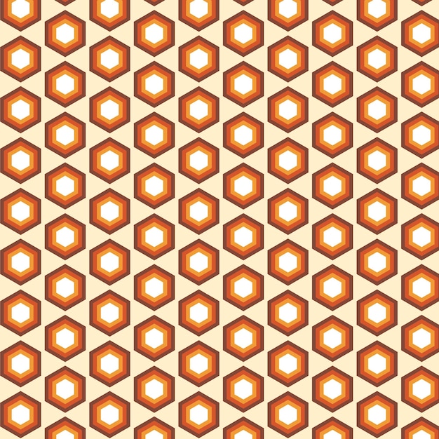 ilustracja wektorowa pomarańczowych i białych kształtów geometrycznych