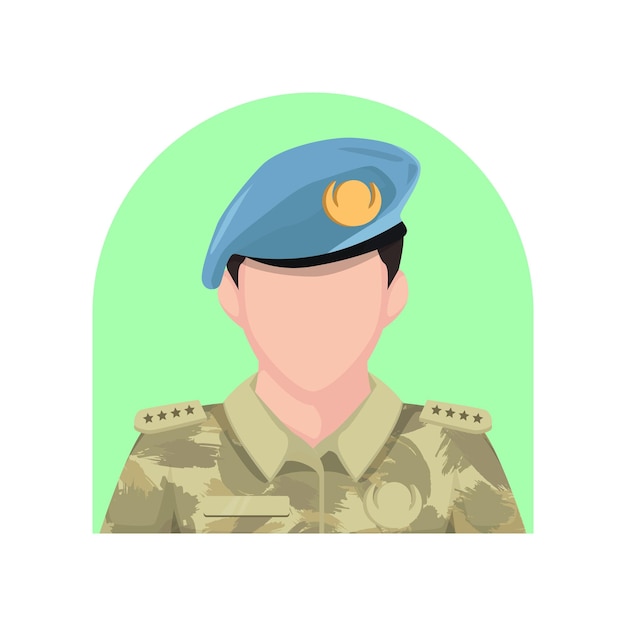 ilustracja wektorowa postaci armii