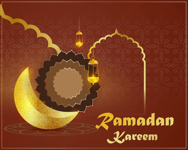 Ilustracja Wektorowa Powitania Ramadan Kareem