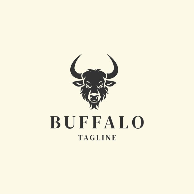 Plik wektorowy ilustracja wektorowa projektu logo buffalo