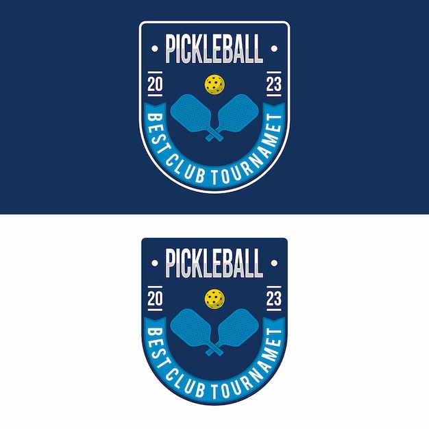 Plik wektorowy ilustracja wektorowa projektu logo sportu pickleball