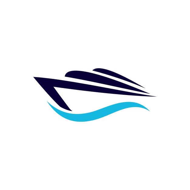 Ilustracja wektorowa projektu logo statku
