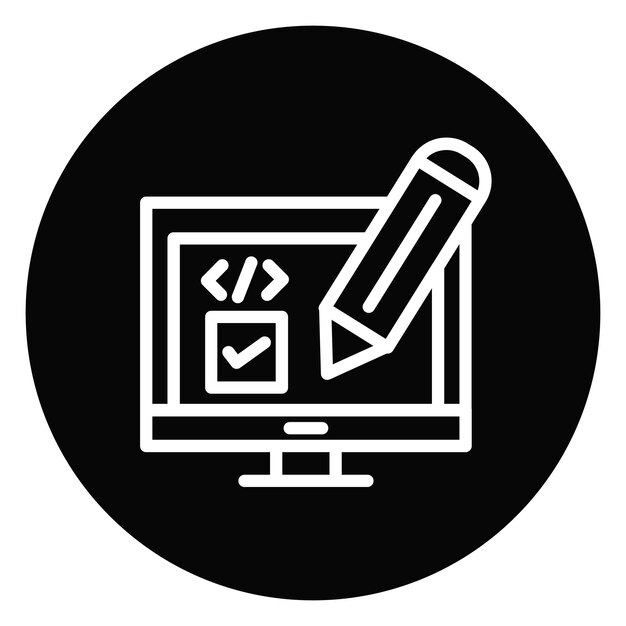 Ilustracja wektorowa projektu przypadku testu