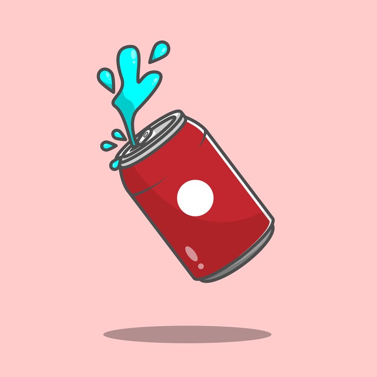 Ilustracja wektorowa prosty napój bezalkoholowy
