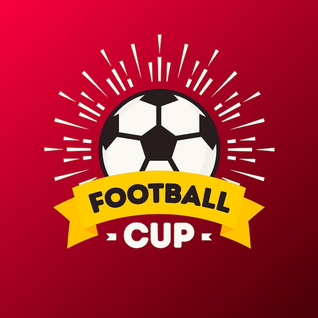 Ilustracja Wektorowa Puchar świata W Piłce Nożnej Turniej Piłki Nożnej Tło Kolor Czerwony Mistrzostwa Pucharu Transparent 10 Eps