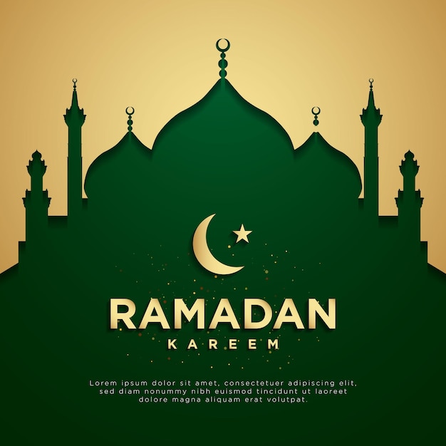 Ilustracja Wektorowa Ramadan Kareem Background Design