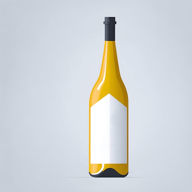 Ilustracja Wektorowa Realistycznej Ikony Butelki Wina