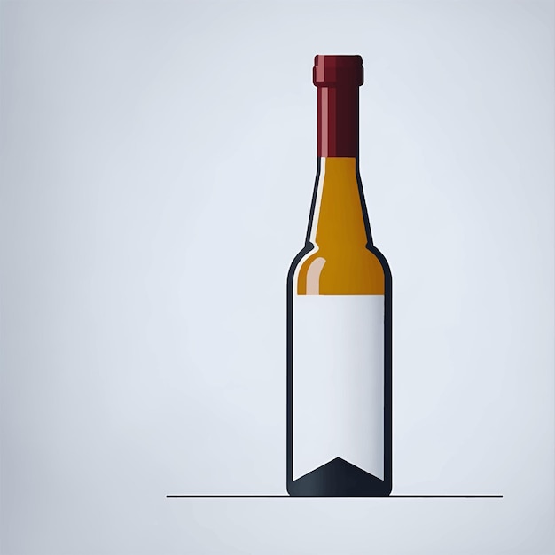 Plik wektorowy ilustracja wektorowa realistycznej ikony butelki wina