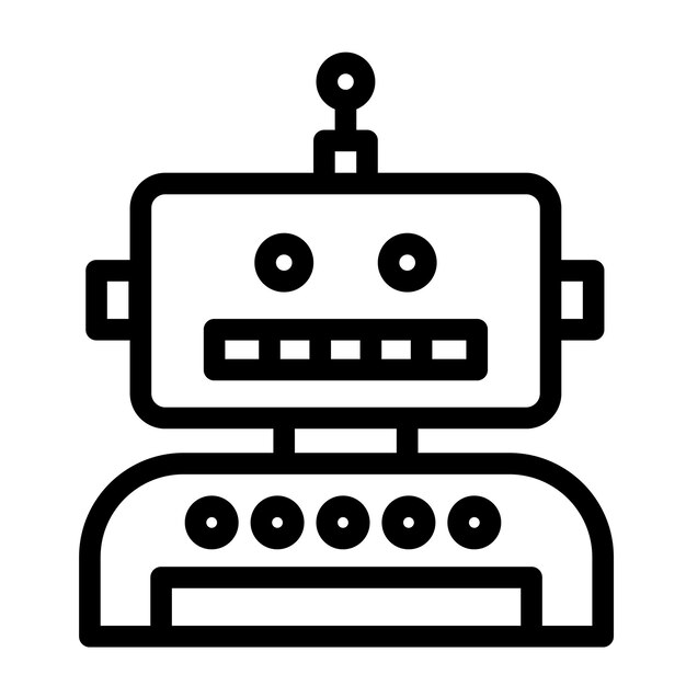 Ilustracja wektorowa robota