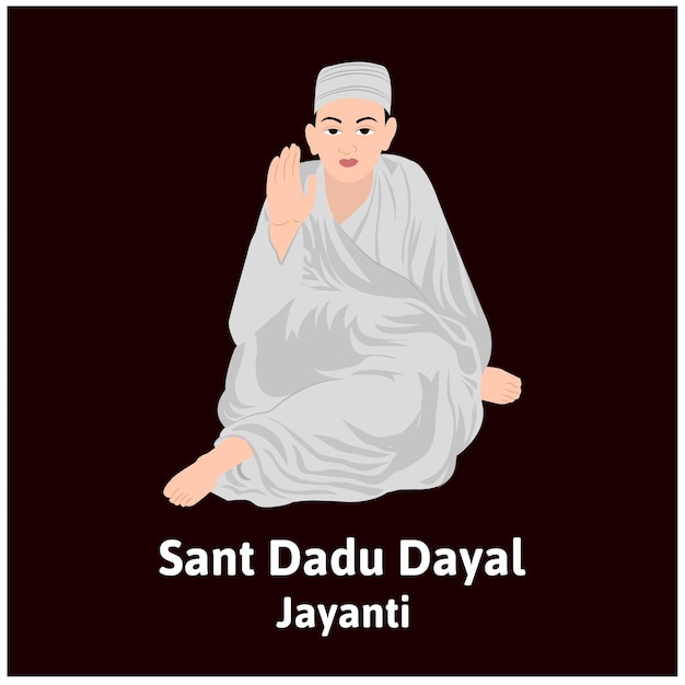 Ilustracja Wektorowa Sant Dadu Dayal Jayanti