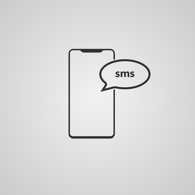 Ilustracja Wektorowa Smartphone_sms_icon