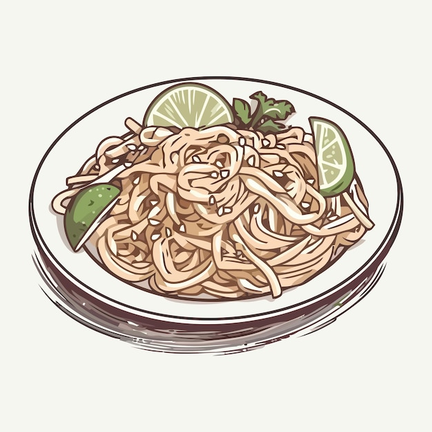 Plik wektorowy ilustracja wektorowa spaghetti