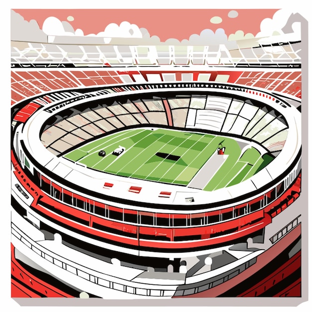 Plik wektorowy ilustracja wektorowa stadionu