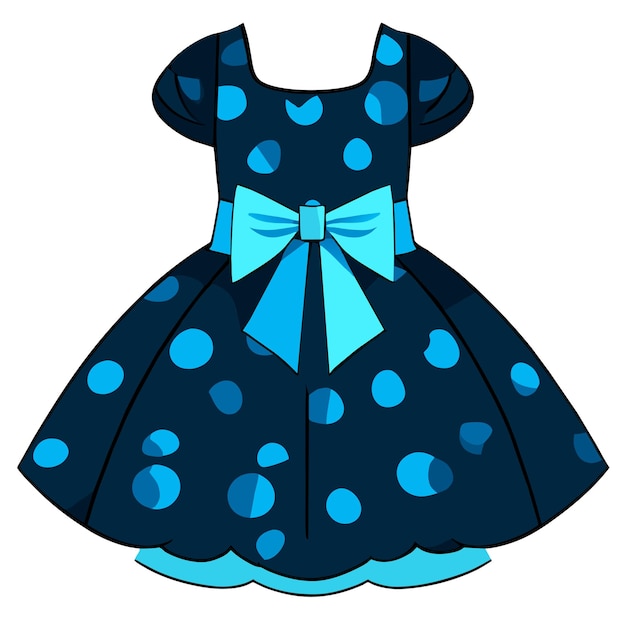 Plik wektorowy ilustracja wektorowa sukienki dla niemowląt