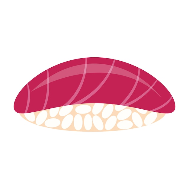 Ilustracja Wektorowa Sushi, Japońskie Jedzenie