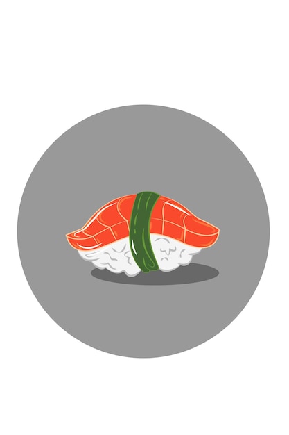 Ilustracja Wektorowa Sushi Z łososia