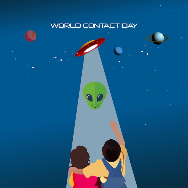 Plik wektorowy ilustracja wektorowa światowego dnia kontaktów
