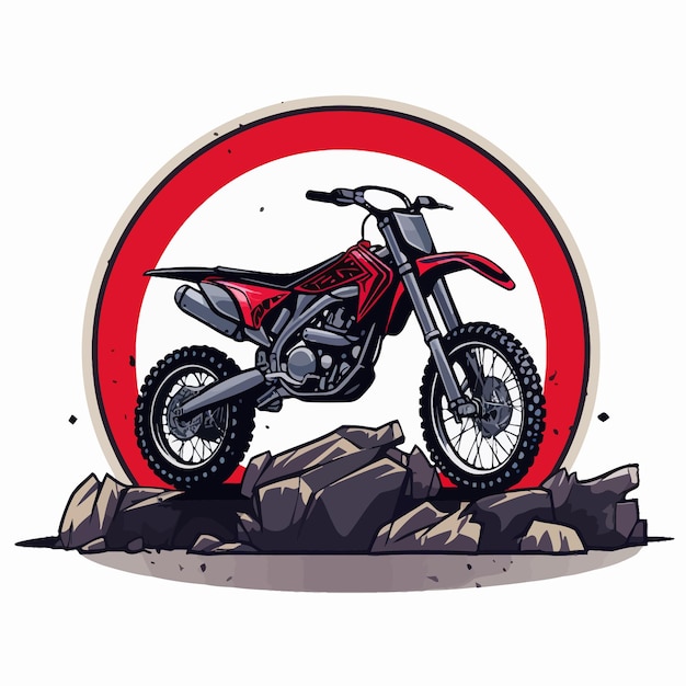 Ilustracja Wektorowa Szablonu Tła Flagi Wyścigów Motocrossowych