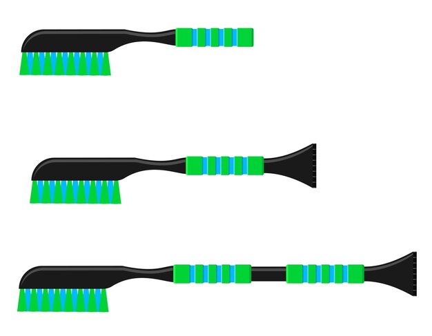 Plik wektorowy ilustracja wektorowa szczotki śnieżnej samochodu