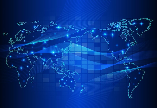 Ilustracja wektorowa tła obwodu technologicznego