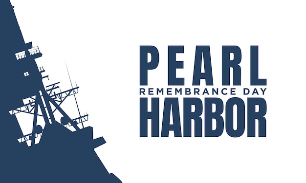Ilustracja Wektorowa Tła Projektu Tła Dnia Pamięci Pearl Harbor
