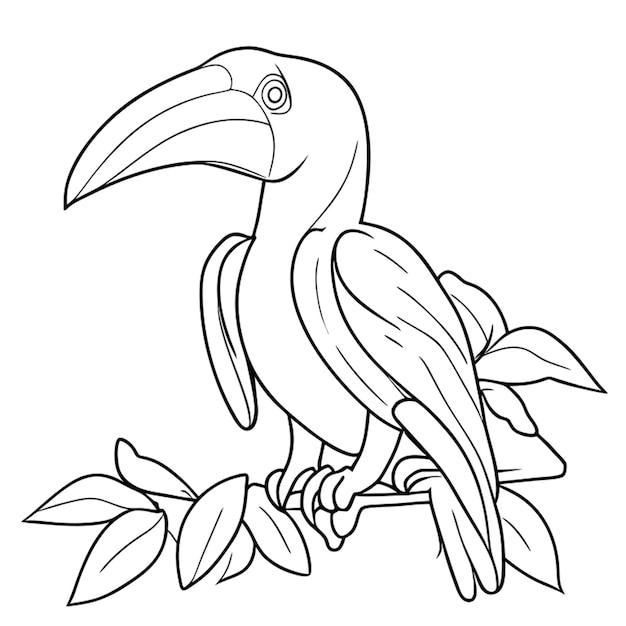 Plik wektorowy ilustracja wektorowa toco toucan