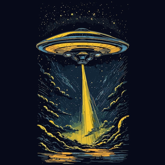 Ilustracja wektorowa UFO