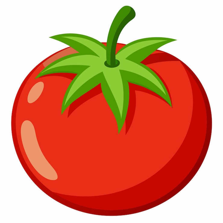 Wektor ilustracja wektorowa w stylu kreskówki tomato clipart