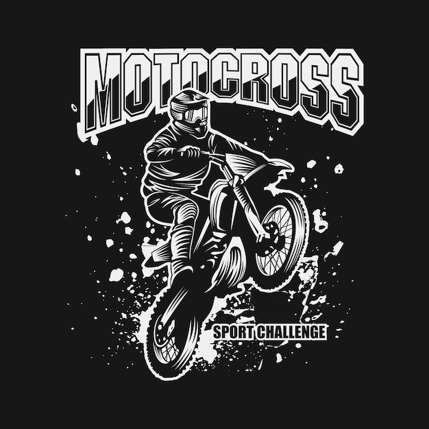 Ilustracja Wektorowa Wyzwanie Sport Motocross