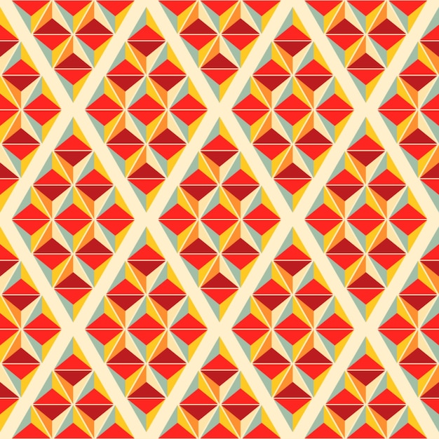 Ilustracja wektorowa wzoru rombowego płytek geometrycznych