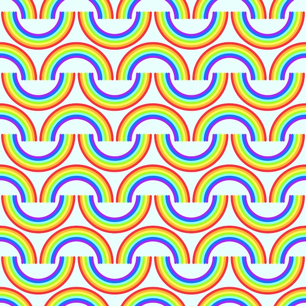 Ilustracja wektorowa wzoru tęczy w tle