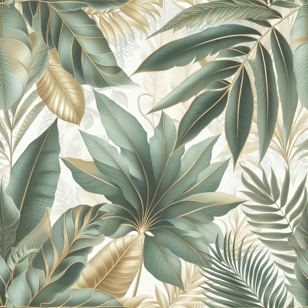 Plik wektorowy ilustracja wektorowa wzoru tropical foliage pattern