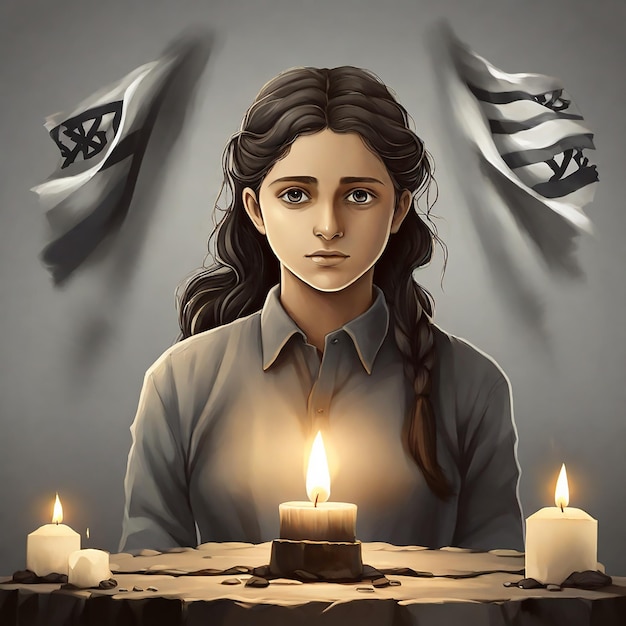 Ilustracja Wektorowa Yom Hashoah