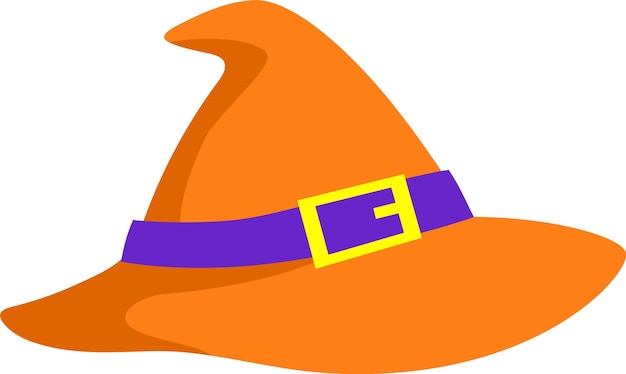 Plik wektorowy ilustracja wektorowa z kapeluszem czarownicy dekoracja dla projektu halloween