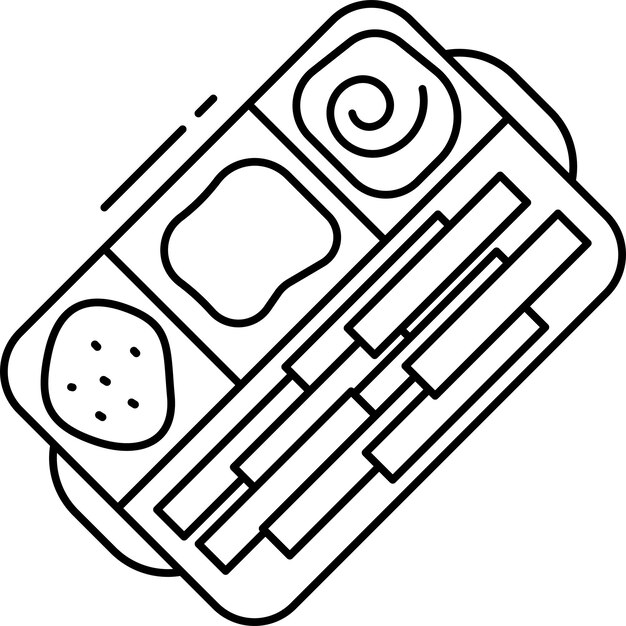 Ilustracja wektorowa z wykresem frytek
