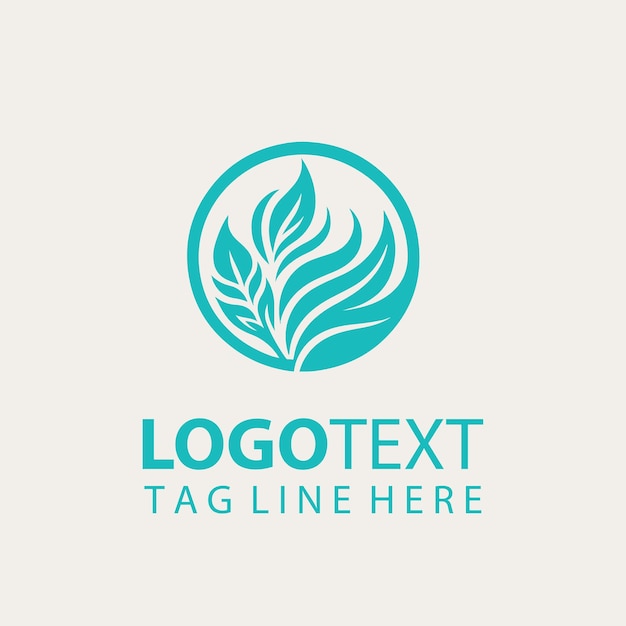 Ilustracja wektorowa zielonego liścia logo