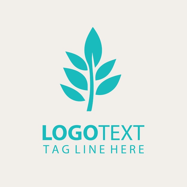 Ilustracja wektorowa zielonego liścia logo