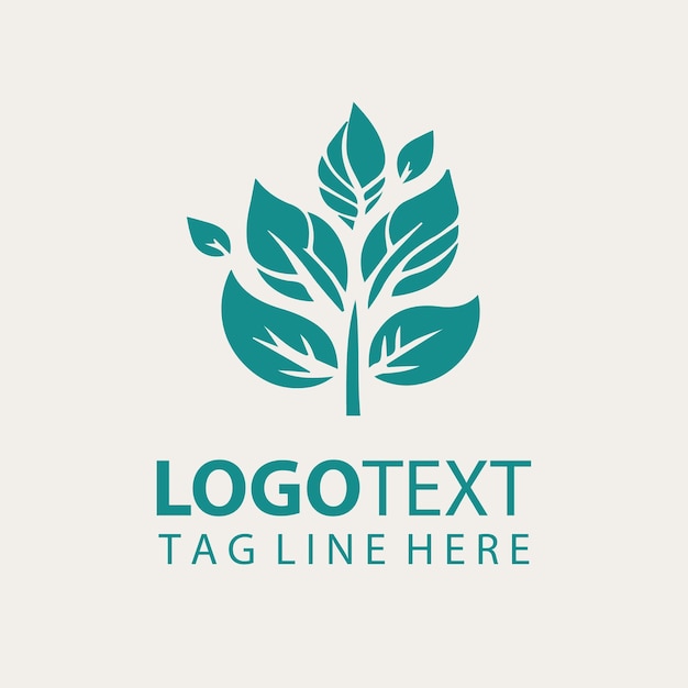Ilustracja wektorowa zielonego liścia logo